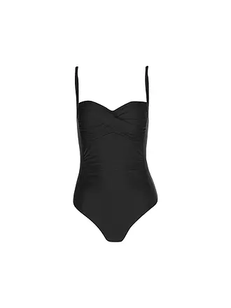 HOT STUFF | Maillot de bain drapé pour femmes | schwarz